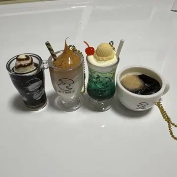 보름달 커피점 미니어처 드링크 4개 세트