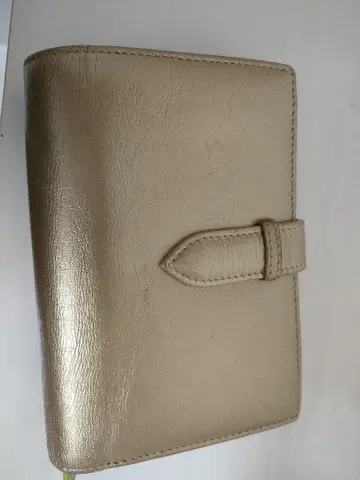 Dr. 코파의 골드 3단 폴더형 지갑 합성 피혁