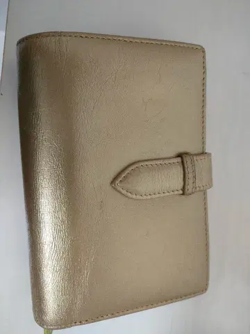 Dr. 코파의 골드 3단 폴더형 지갑 합성 피혁