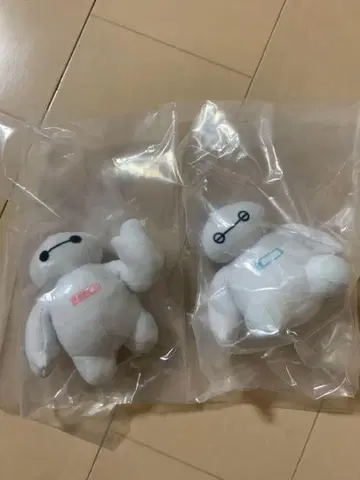 디즈니 베이맥스 봉제 인형 참 빨간색 스카이블루