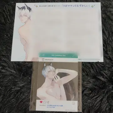 수인 수영부 북극칠성 굿즈 SS 페이퍼 클리어 카드