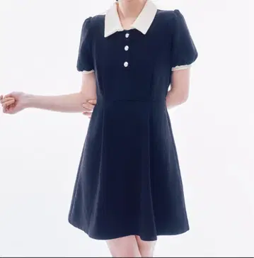 IONA - 배색 폴로 원피스 made in INTER FACTORY