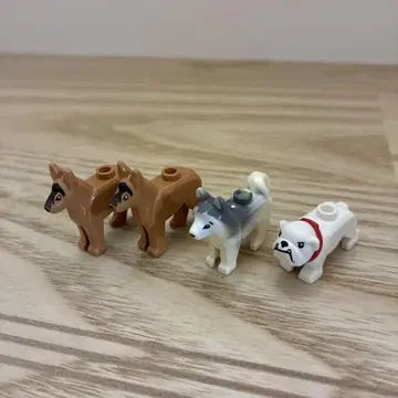 LEGO 강아지 미니 피규어 4체 세트