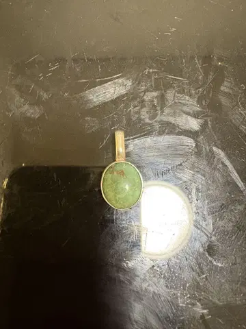 그린 터콰이즈 목걸이 탑