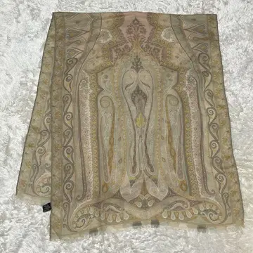 ETRO 에트로 숄 스톨 스카프 페이즐리 실크 x 울 대형