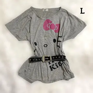 Hello kitty 돌먼 오버 사이즈 루즈핏 상의 키티 L