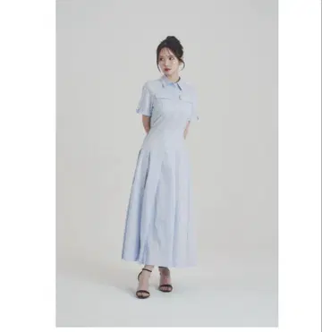 에테르브 플리츠 셔츠 원피스