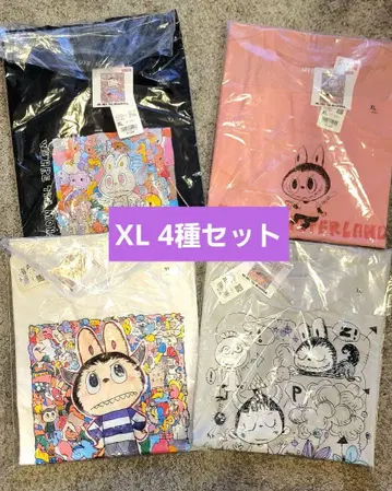 [ XL ] UNIQLO POPMART 러브브 T셔츠 유니클로 4장 세트