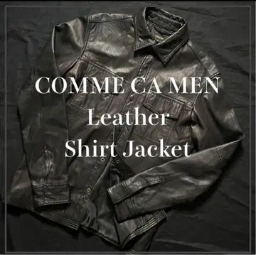 COMME CA MEN 램 가죽 셔츠 자켓 가죽 셔츠