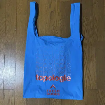 토폴로지 파랑 시안 에코백 편의점백