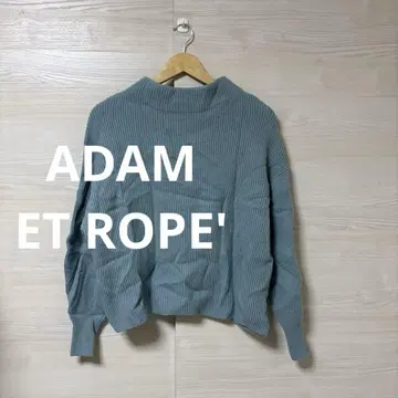 ADAM ET ROPE' 울 보틀넥 풀오버 모 100% 무지
