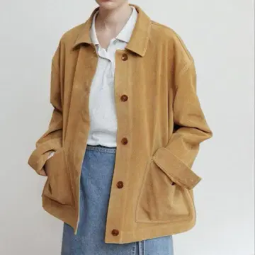 MONOHA Suede work jacket camel