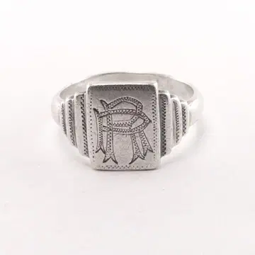 영국제 1910s 앤티크 실버 925 시그넷 반지 25호