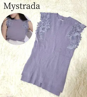 Mystrada 자수 니트