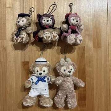 [ 미사용 새상품 ] 더피 셰리메이 키링 5체 세트