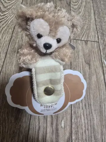더피 봉제 인형 스트라이프 파우치 포함