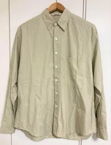 AURALEE (오라리) 오버 사이즈 긴팔 셔츠 무료배송 사이즈 3