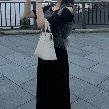튤 뷔스티에 원피스