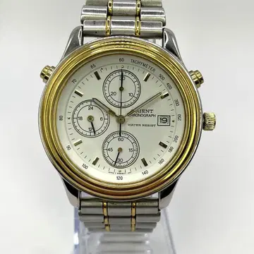 ORIENT 화이트 골드 다이얼 손목시계 카시오 CASIO