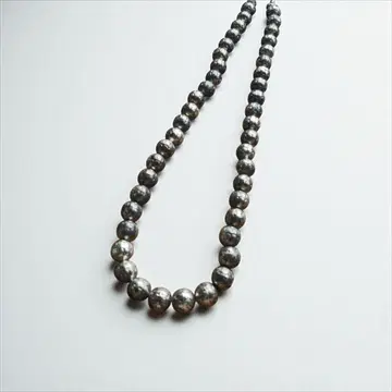 실버 925 빅볼 비즈 목걸이