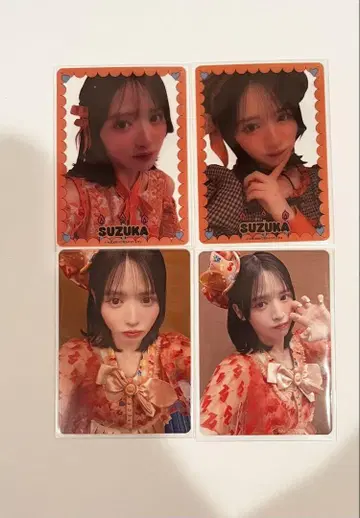 후르츠 지퍼 진서수가지 트레이딩 카드 4장 세트
