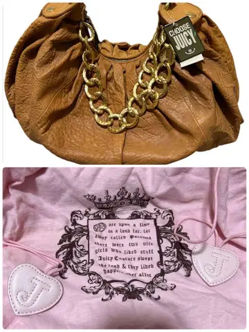 미사용 새상품 Vintage Juicy Couture 가죽 숄더백