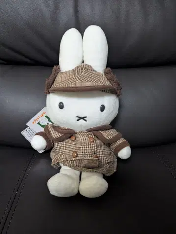 미피 글렌체크 봉제 인형 유라쿠초 마루이