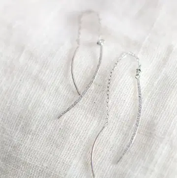 코코칼 k10 k10wg 화이트 골드 아메리칸 귀걸이 체인