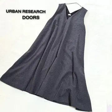 URBAN RESEARCH DOORS 하운드투스 패턴 맨투맨 원피스 F