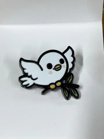오사카 만박 이탈리아관 핀 배지 비둘기