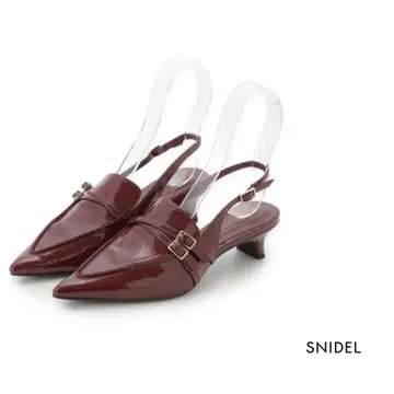 [ SNIDEL ] 라인 로퍼 힐 펌프스
