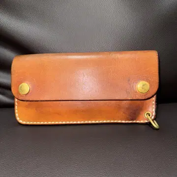 토크 레더 트래커 지갑 브라운 내추럴