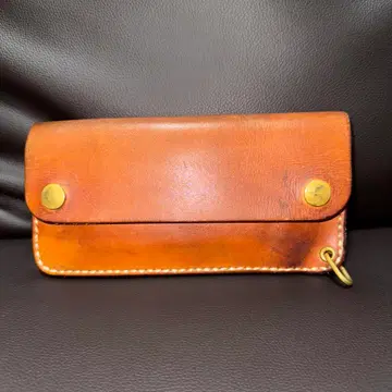 토크 레더 트래커 지갑 브라운 내추럴