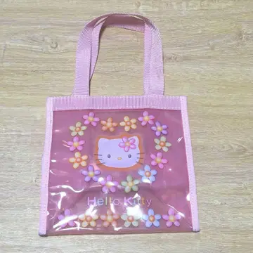 레어 헬로키티 비닐 백 카오하나 1998년 헤이세이 레트로 당시물