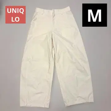 UNIQLO 저지 배럴 레그 팬츠 M 밑단 기장 수선 완료