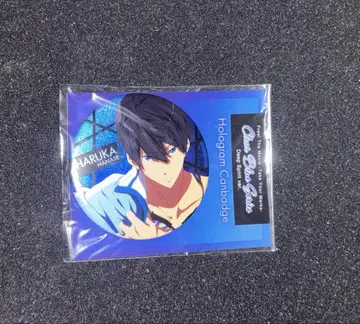 Free! Clear Blue 홀로그램 캔뱃지 나나세 하루카