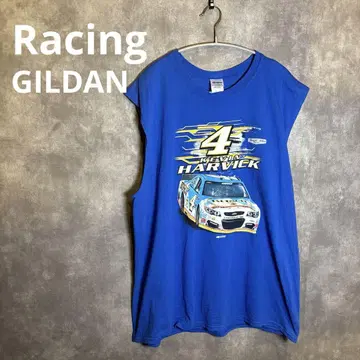 GILDAN 케빈 하비크 Racing 슬리브리스 오버 사이즈