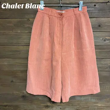 [ Chalet Blanc ] 하프 팬츠 코듀로이 핑크 S