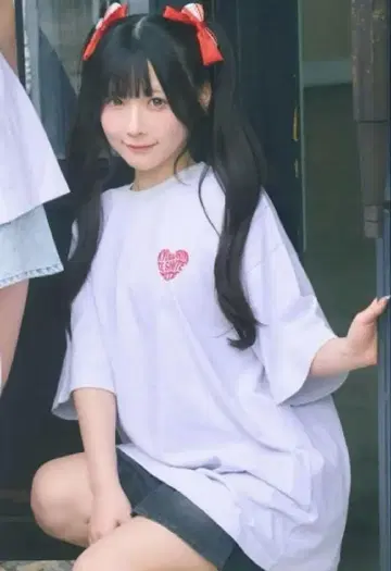 시마무라 x 큐루시테 신기루 아뮤 착용 T셔츠 L