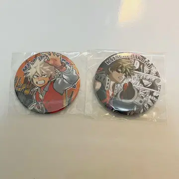 바쿠고 카츠키 캔뱃지 2개 세트 원작 캔뱃지 원작 그림 히로아카