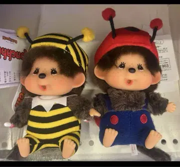 미사용 새상품 무당벌레 꿀벌 봉제 인형 몬치치 세키구치 초레어