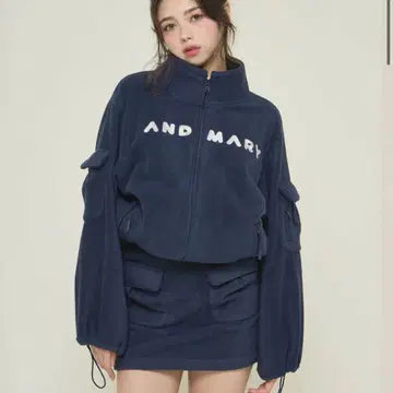 Mary logo fleece jacket / skirt