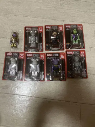 MARVEL STUDIOS 큐브릭 베어브릭 8체 세트