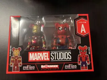 MARVEL 베어브릭 복권 A상 페어박스 아이언맨 스파이더맨