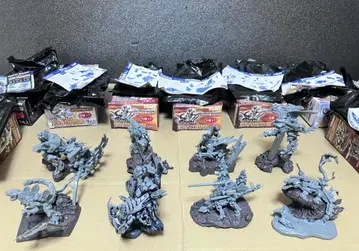 8체 석화 무채색 Ver. 조이드 아트 동상 세트