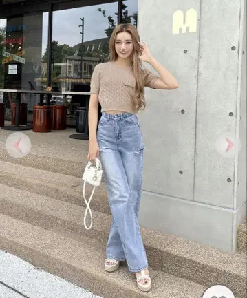 커팅 스트레이트 데님