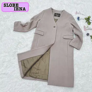 SLOBE IENA 슬로브 이에나 노카라 코트 울100% V넥