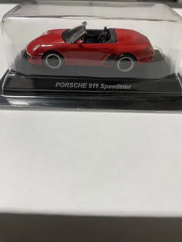 교쇼 1/64 포르쉐 911 Speedster 빨간색 레드 새상품급