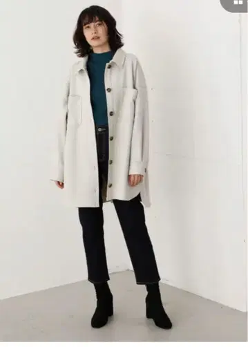 AZULbymoussy 페이크 스웨이드 셔츠