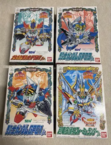 건담 프라모델 치비 전사 4개 세트 미사용품